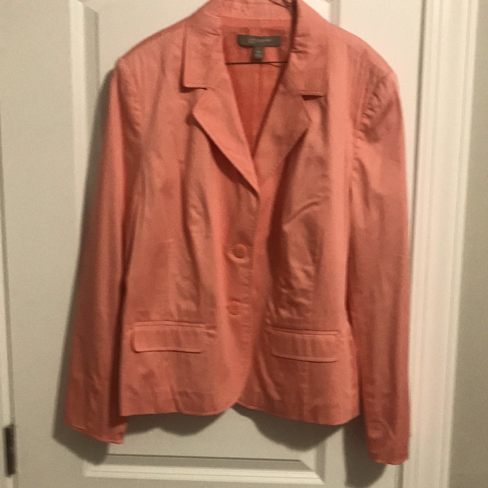 Craft & Barrows peach single breasted lined blazer cotton/Spandex